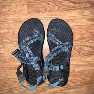 Blue and Purple Chevron Chacos